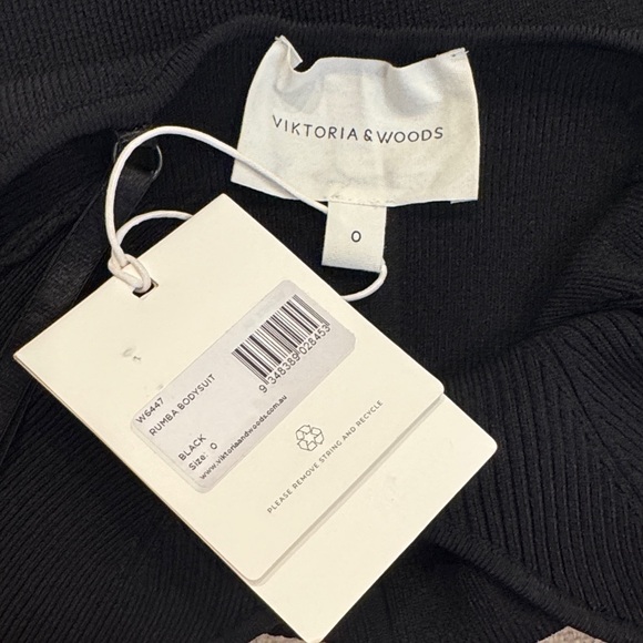 NWT Viktoria & Woods Rumba Bodysuit – Black – Size 0 (US 2) - Picture 2 of 9